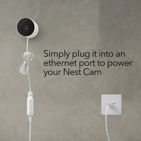 Wasserstein - PoE Adapter for Google Nest Cam Battery - White