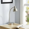 Mainstays Halogen Desk Lamp, Brushed Steel