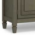 thumbnail image 4 of Connaught 40 inch Wide Solid Wood Traditional Entryway Storage Cabinet in Farmhouse Grey, 4 of 11