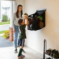 thumbnail image 2 of Wall Mounted Basketball Storage Rack, Ball Holder Bin for Garage Wall, 2 of 4
