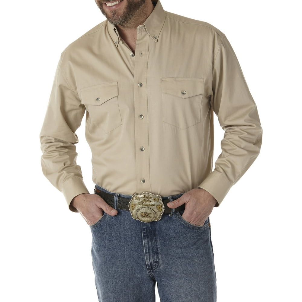 wrangler button up shirts walmart