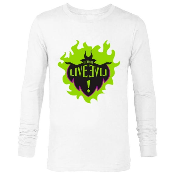 Disney Descendants Maleficent Long Live Evil - Long Sleeve T-Shirt for Men -Customized-White