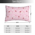 thumbnail image 2 of Honeii Hand Drawn Strawberry Print Pillow Cases,Plush Throw Pillow Covers,Decorative Pillowcase for Sofa, Couch, Living Room-14"x20", 2 of 6