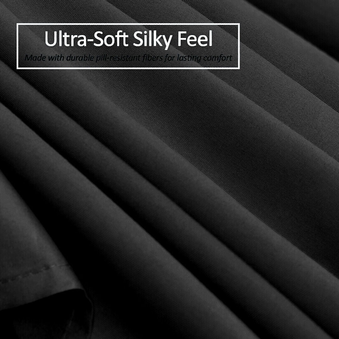 Luxury Bed Skirt  Solid Microfiber Pleated 14" Drop Premium Dust Ruffle