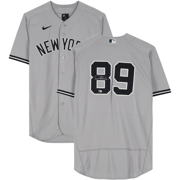 Jasson Dominguez New York Yankees Autographed Gray Authentic Jersey - Fanatics Authentic Certified