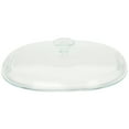 thumbnail image 2 of CorningWare DC1.5C Fluted Oval Clear Glass Replacement Lid, 2 of 4