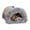 Grey, variant on Warm Dog House Indoor for Small Dogs and Cats,Cozy Plush Cat Cave Bed with Portable Handle,Non- Bottom Foldable Travel-Friendly Pet Nest for Home,Car,Winter Use(17.7*12.59Inch)