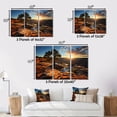 thumbnail image 4 of Designart "Melodic Canyons II" Landscapes Metal Wall Decor Set, 4 of 5