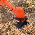 thumbnail image 5 of YAHHU Cordless Tiller Cultivator, 21V 1.5Ah Battery Handheld Garden Cultivator, 4-Row Tines, 4-Inch / 10.16 cm Width, 235RPM Electric Yard Tiller, EU Plug, 5 of 9