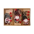 thumbnail image 3 of Opvise Eco-Friendly Hand-Carved Wooden Christmas Ornaments with Hemp Rope and Red Beads – Set of 3, 3 of 8