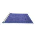 thumbnail image 2 of Ahgly Company Machine Washable Indoor Rectangle Persian Blue Traditional Area Rugs, 5' x 8', 2 of 4