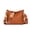 Orange, variant on URSOFINE Women's Genuine Leather Crossbody Shoulder Bag, Multi-Wear Purse with Adjustable Straps, 3 Colors
