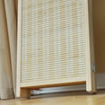 thumbnail image 2 of Furnnylane 6 Panel Folding Room Divider Screen Freestanding Bamboo Panel Screen in Beige 67" H x 92.1" W, 2 of 5