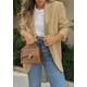 thumbnail image 2 of Blazer PRETTYGARDEN 2025 para mujer, casual, de negocios, color caqui, S, 2 of 6