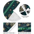 thumbnail image 2 of GZHJMY Christmas Tree Skirt Snowflake Xmas Tree Skirt Floor Door Round Mat Decorations for Holiday Party Home Christmas Day Ornaments, 35.4", 2 of 6