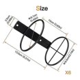 thumbnail image 3 of Wine Wall Holder, 6 Pack Wall Mounted Wine Rack, Metal Wine Bottle Display Holder For Wine Storage, 3 of 5