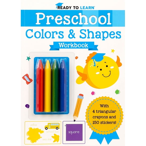 Ready to Learn: Preschool Colors and Shapes Workbook (Paperback)