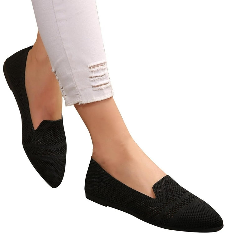 靴 CITYSHOP C ME Square toe mesh flat shoes CITYSHOP