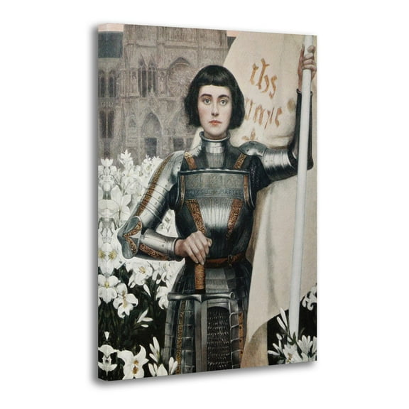 Joan of Arc by Albert Lynch Wall Art Picture Painting Poster Canvas Print Posters Artworks Bedroom Living Room Decor 12x18inch(30x45cm)