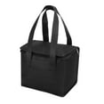 thumbnail image 1 of Unique Bargains Sac d'Épicerie Pliable Isolé Réutilisable 8.3'x5.5'x6.7' pour Livraison de Nourriture avec Fermeture Éclair, Noir, 1 of 6