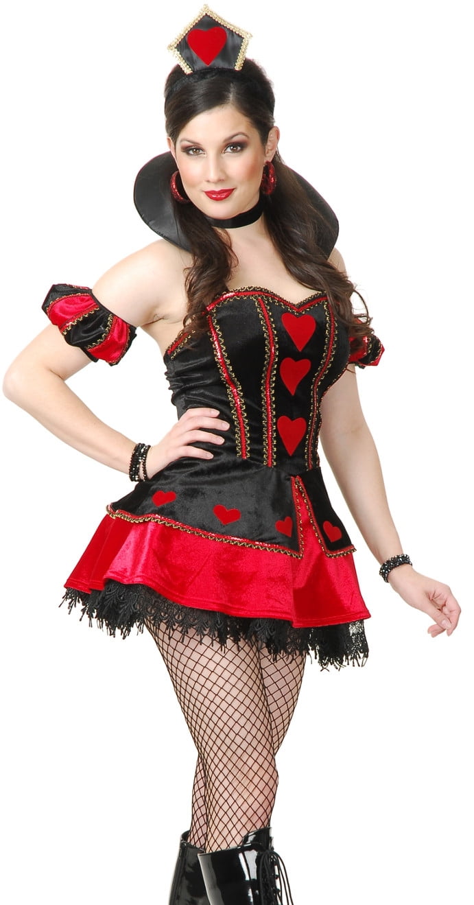 New Ladies Deck of Cards Lady Fairytale Fancy Dress Costume Alice in Wonderland 