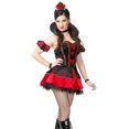 thumbnail image 2 of Women's Small 5-7 Alice In Wonderland Velvet Queen of Hearts Costume Dress, 2 of 2