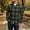 Army Green, variant on Josdec Men Classic Plaid Flannel Button Down Shirt, Turndown Collar Long Sleeve Overshirt Jacket, Warm Fall Winter Casual Layering Shacket Tops S-XXL