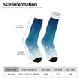 thumbnail image 2 of Bingfone Compression Socks for Women and Men Long Socks for Running Athletic Cycling Nurse- Christmas Snowflakes, 2 of 6