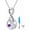 02:simulated amethyst, variant on 925 Sterling Silver Infinity Urn Necklace for Ashes, Always in My Heart Heart Birthstone Locket Memorial Necklaces Keepsake Cremation Jewelry for A Loss of Loved Ones, 18"+2"