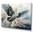 thumbnail image 2 of Designart "Cranes Flight Japon wall art II" Japanese Wall Art Print, 2 of 5