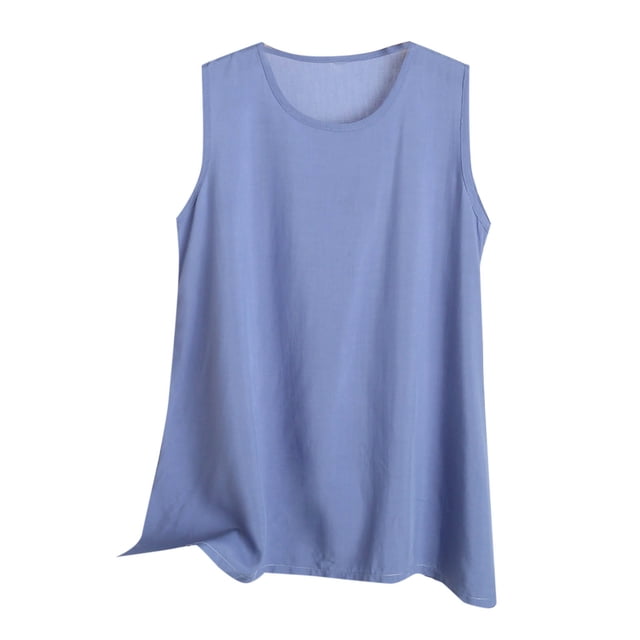 Hauts Grande Taille pour Femmes en Solde, Blouse à Manches Courtes d'Été pour Femmes, Mode Décontractée d'Été pour Femmes, Camisoles Décontractées à Col Rond