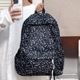 thumbnail image 5 of Floral School Backpack, Aesthetic Bag with Multi-pocket, Durable School Bookbag for College Travel, Style 2, 5 of 10