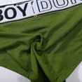 thumbnail image 5 of khonts,Men's Letter Printed Briefs Breathable Underwear Comfortable Soft Pouch Underpants Green S, 5 of 6