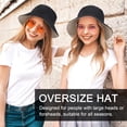 thumbnail image 5 of Vetpw Fishing Hat, Fishing Hat Large Bucket Hat Cotton Reversible Sun Hat Summer Hat Bucket Hat for Men and Women, XL, 5 of 7