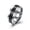 Black, variant on Stainless Steel Mens Band Carbon Fiber Silver Black Blue Ring B556-Blue-9