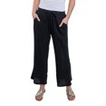 thumbnail image 5 of Elsie & Zoey Monroe Cotton Gauze Wide Leg Cropped Drawstring Pant for Women, 5 of 6