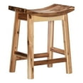 thumbnail image 2 of Pemberly Row 24" Saddle Wood Counter Stool in Light Natural Brown - Set of 2, 2 of 11