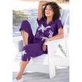 thumbnail image 4 of Woman Within Plus Size Starfish Tee And Capri Set, 4 of 5