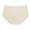 Beige, variant on Seamless Ribbed Bikini Panties For Women With High Rise Waist And Sexy Wave Hem Design Featuring Stretchy Cheeky Coverage Green S