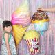 thumbnail image 4 of 46 x 20 Inch Ice Cream Food Balloon Mylar Balloons Ice Cream Foil Balloon for Hawaii Luau Birthday Baby Shower Party Decorations,5 Pcs, 4 of 4