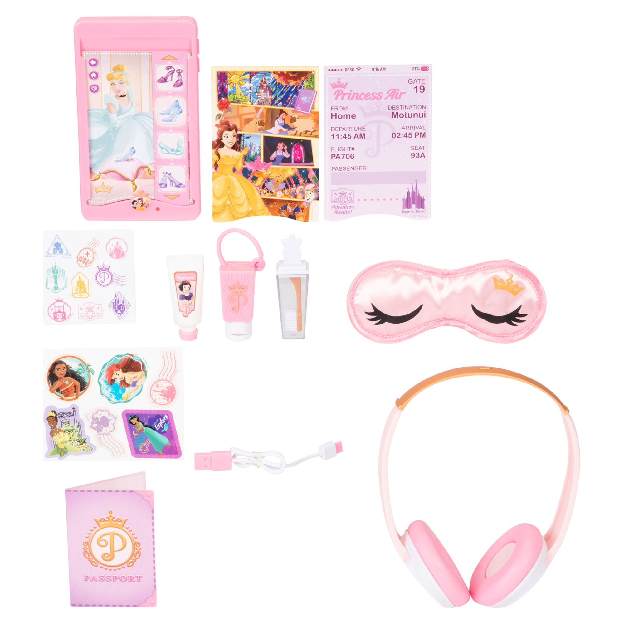 Disney Princess Style Collection World Traveler Suitcase Playset photo 7