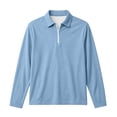 thumbnail image 3 of Asxite Toddler Girls and Boys Tops Long Sleeve Collared Half Zip Pullover Shirt Solid Casual Preppy, 3 of 8