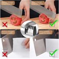 thumbnail image 4 of Afilador de cuchillos profesional, afilador de cocina 4 en 1 Afilador manual de cuchillos y tijeras, Sistema de afilado de varillas de cerámica y diamante de acero de tungsteno, N, 4 of 5