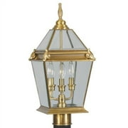 Livex Lighting 2616 Fleur de Lis 3 Light Outdoor Post Light