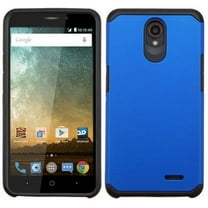 Galaxy S6 Edge Case, Dual Layer Protective Hybrid Armor Defender Case With [Premium Screen Protector] (Blue)