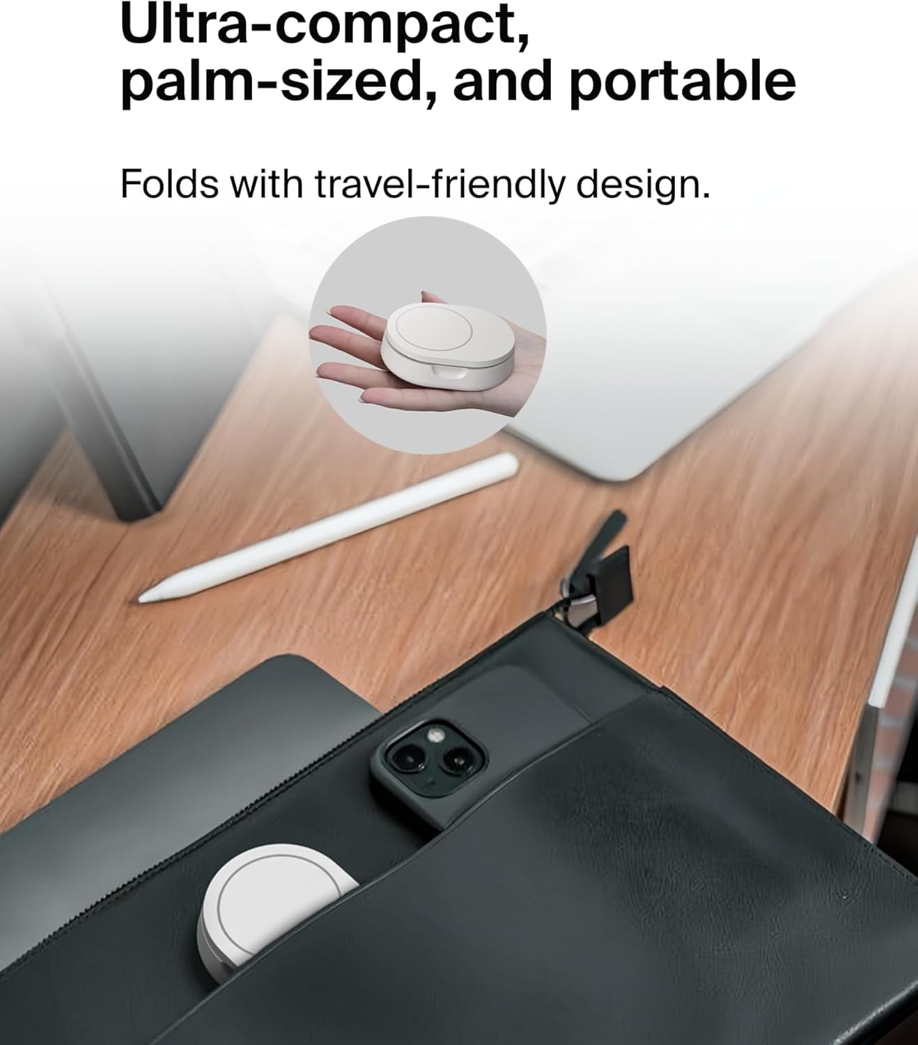 Belkin BoostCharge Pro 15W Convertible Magnetic Charging Stand, MagSafe-Compatible Fast Qi2 Charger for Apple iPhone 16, 16 Plus, 16 Pro, 16 Pro Max, 16e 15, 14 & 13, Apple Airpods Pro - White