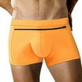 thumbnail image 1 of Men's Swim Shorts with Front Pocket Zipper Design for Beach and Pool - Classic Men's Bathing Suit with Back Pocket Travel Ready Fit and Quick-Dry Fabric, 1 of 5