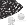 thumbnail image 3 of Yiaed Anchors Print Brushed Microfiber Envelope Pillowcases, Standard,Envelope Closure Pillow Cases(No pillow core)-14"x20", 3 of 6