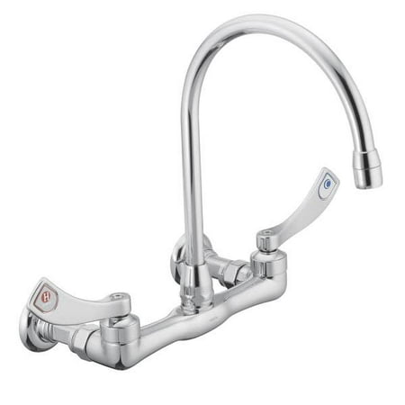 Moen 8126 M Dura Wall Mounted Commercial Kitchen Faucet Chrome Moen 8126 M Dura Wall Mounted Commercial Kitchen Faucet Chrome