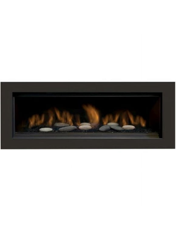 69.5 in. Basic Trim & Safety Barrier Fireplace, Black